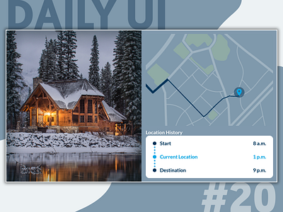 Daily UI Challenge #020 - Location Tracker abstract design daily 100 challenge daily ui dailyui ui ux