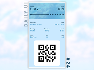 Daily UI Challenge #024 - Boarding Pass abstract design boarding boarding pass daily 100 challenge daily ui dailyui graphic design ui ux web design