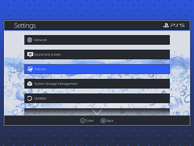 PlayStation 5 - Settings Interface (Fan Made) abstract design branding design fan art graphic design interface interface design play playstation playstation5 ps ps5 setting settings settings ui sony ui ux