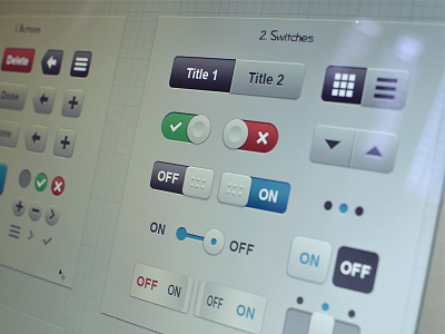 AppExecute 2x @2x app appexecute button ios iphone mobile off on psd retina set style switches