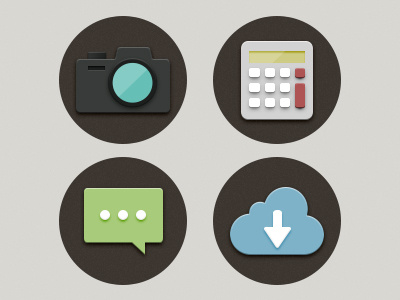 EasyIcons camera chat easy flat icon icons lens math upload