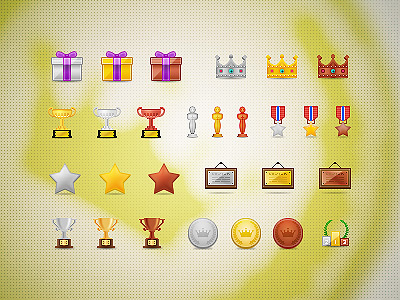 Award icon set 32 32px award gift icon icons