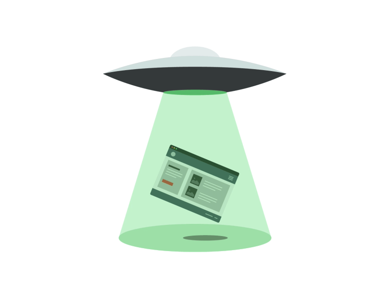 404 404 alien flat illustration svg