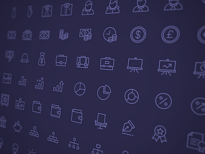 Business & Finance Icons bag business chart finance icon money percentage