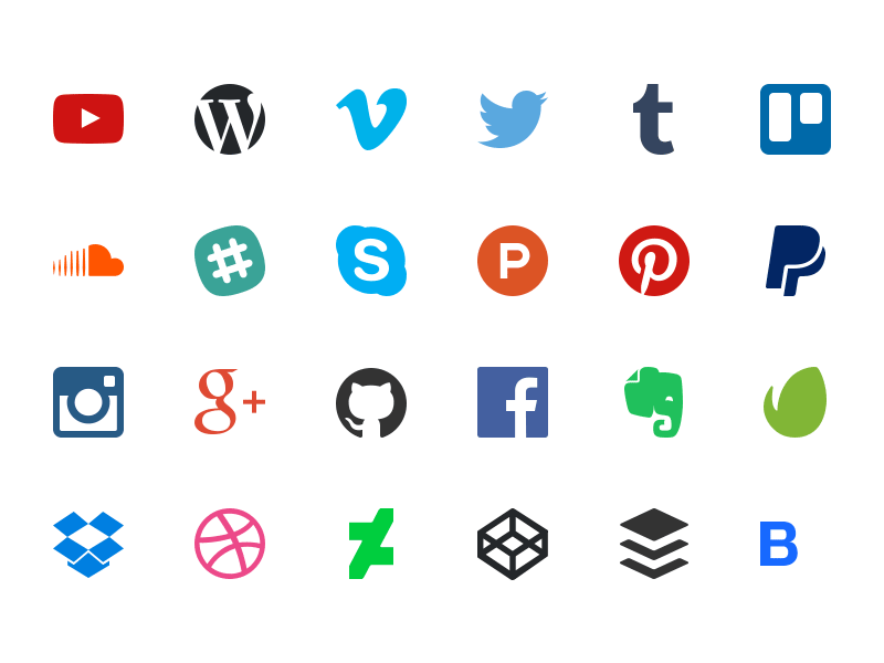 Nucleo - Free Social Icons