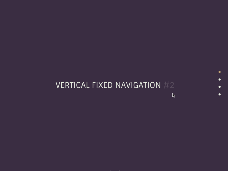 Vertical Fixed Navigation animation icons menu nav navigation scrolling ux vertical