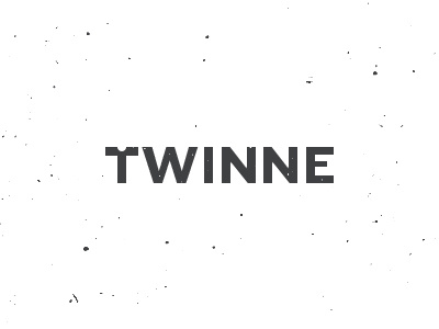 Twinne final logo font grunge letter logo twinne type