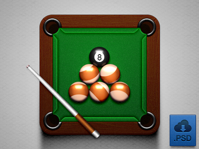 Billiard Icon (free .psd)