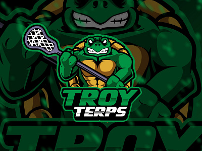Troy terps esport esport logo logo turtle turtle logo