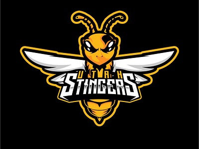 Utah Stingers bee bee logo design esport logo stigers vector