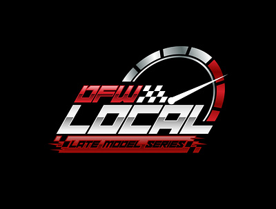 DFW LOCAL car design logo race speed vector