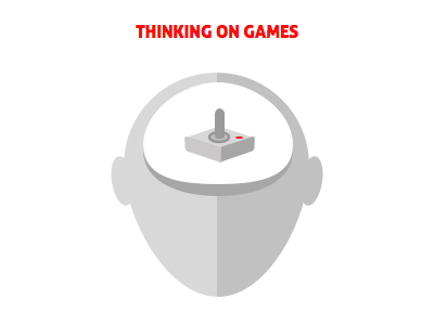 Thinking on games draft games gaming logo