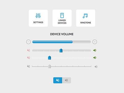 Device Settings / Volume - Testing Options settings testing volume