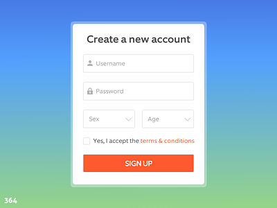 Sign Up Modal #364