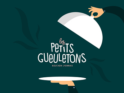 Les Petits Gueuletons branding design food graphicdesign illustration logo logodesign ui vector