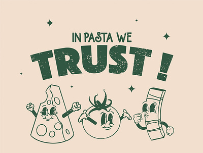 BastaPasta! branding food graphicdesign illustration logo vector