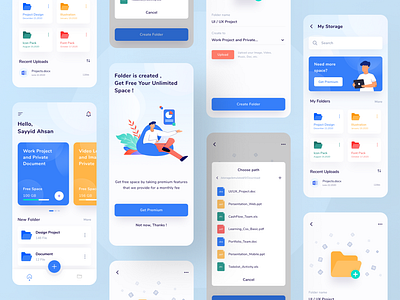 Cloud Storage App - User Flow