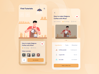 Kangkopi App - Coffee making tutorials