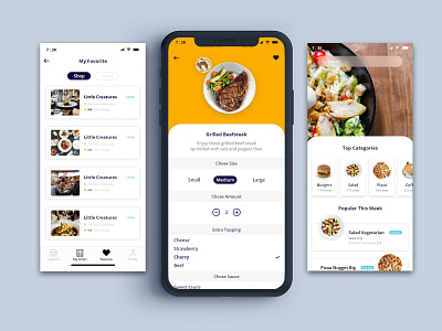 Food Delivery app design food mobile mobile app design mock up ui ui design