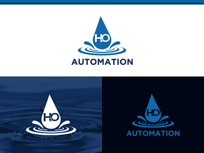 AUTOMATION WATER lOGO DESIGN automations logo automations logo brand identity branding creative logo design design hello dribbble logo logo design logo design branding logodesign