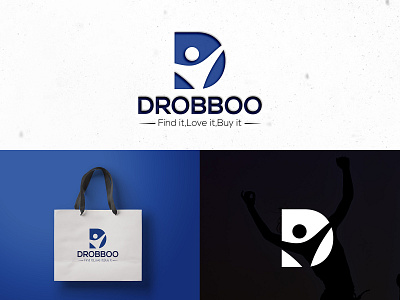 Drobboo Logo Design d icon logo d icon logo design d logo d logo design drobboo drobboo logo design drobboo logos happy icon happy logo shopping bag logo design shopping logo