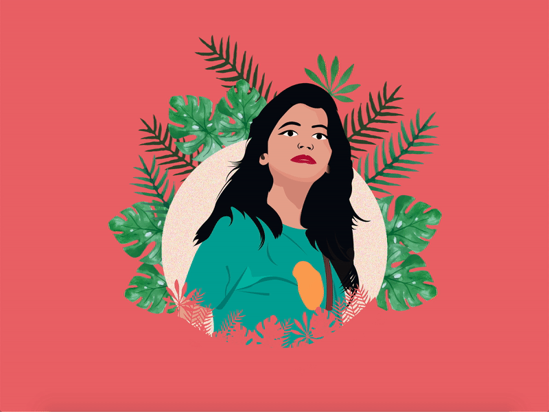 My first vector...! dribbble first design gif girl girl illustration illustration myself vector