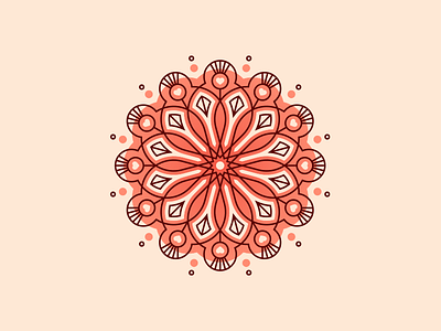 Valentine’s Day Weekly Warm-Up clean graphic design heart illustration illustrator love mandala mandala art minimal symmetry vector warm weeklywarmup
