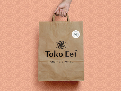 Brand identity for healthy Asian street food restaurant Toko Eef asian food asian streetfood brand identity branding branding agency clean design logo logo designer pattern restaurant toko toko eef