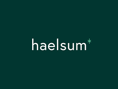 Haelsum brand update ✨ branding branding agency branding design design studio freelance designer graphic designer green haelsum logo logo designer rotterdam