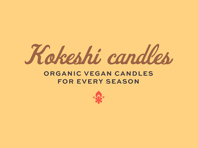 Passion Project ✨  Kokeshi Candles branding