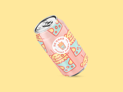 Shenzen Bubble Tea 30daychallenge 30daylogochallenge brand designer bubble tea cute food branding kawaii logo logo designer pink shenzen shenzen bubble tea soda soda can thirtydaylogochallenge