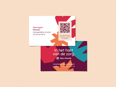 Neo-Mundo branding: Business cards brand identity branding business card graphic design healthcare logo designer neo mundo