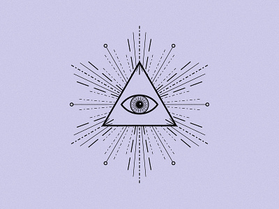 The Eye of Providence all seeing eye eye eye of providence geometry mandala purple triangle vector