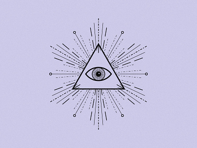 The Eye of Providence all seeing eye eye eye of providence geometry mandala purple triangle vector