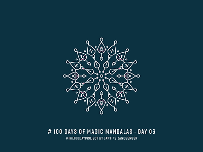 The 100 Day Project - Day 06 geomtery illustrator mandala symmetry the100dayproject vector