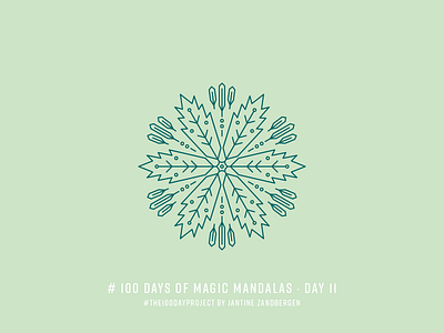The 100 Day Project - Day 11 geometry illustrator mandala nature symmetry the100dayproject vector