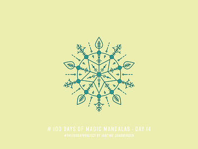 The 100 Day Project - Day 14 geometry illustrator mandala symmetry the100dayproject vector