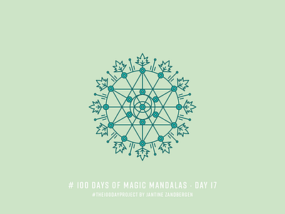 The 100 Day Project - Day 17 geometry illustrator mandala symmetry the100dayproject vector