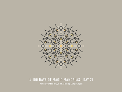 The 100 Day Project - Day 21 geometry illustrator mandala symmetry the100dayproject vector