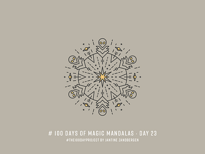 The 100 Day Project - Day 23 alien geometry illustrator mandala symmetry the100dayproject vector