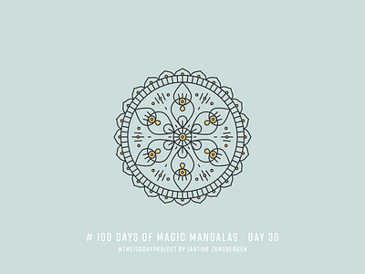 The 100 Day Project - Day 30 geometry illustrator mandala symmetry the100dayproject vector