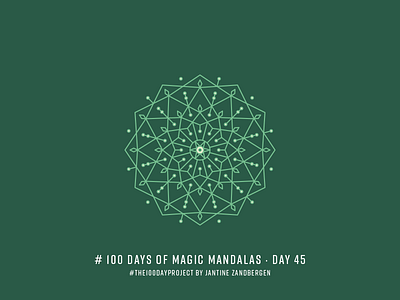 The 100 Day Project - Day 45 geometry illustrator mandala symmetry the100dayproject vector