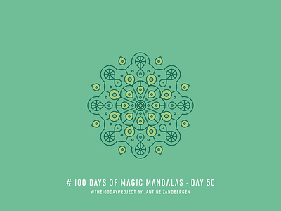 The 100 Day Project - Day 50 geometry illustrator mandala symmetry the100dayproject vector