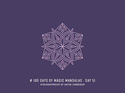 The 100 Day Project - Day 51 geometry illustrator mandala symmetry the100dayproject vector