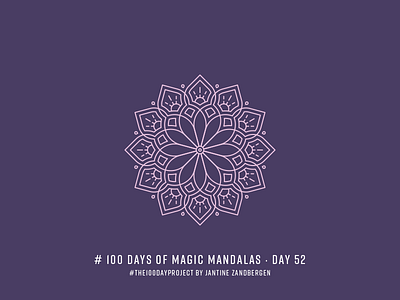 The 100 Day Project - Day 52 geometry illustrator mandala symmetry the100dayproject vector
