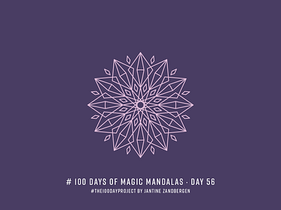 The 100 Day Project - Day 56 geometry illustrator mandala symmetry the100dayproject vector