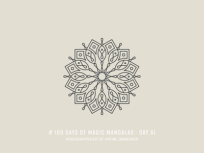 The 100 Day Project - Day 62 geometry illustrator mandala symmetry the100dayproject vector