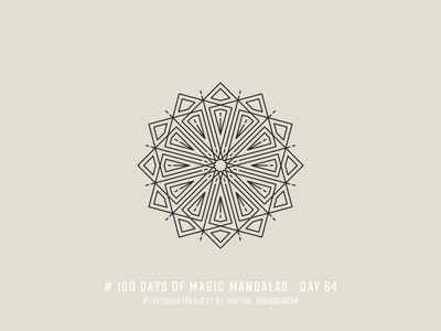 The 100 Day Project - Day 64 geometry illustrator mandala symmetry the100dayproject vector