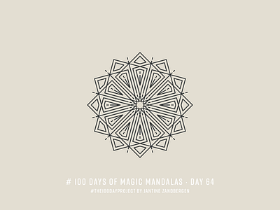 The 100 Day Project - Day 64 geometry illustrator mandala symmetry the100dayproject vector