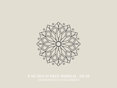 The 100 Day Project - Day 66 geometry illustrator mandala symmetry the100dayproject vector